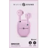 Music Sound Breeze kapsulės stiliaus Bluetooth ausinės su spalvotu dėklu
