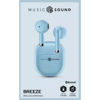 „Music Sound Breeze“ kapsulės stiliaus Bluetooth ausinės su spalvotu dėklu