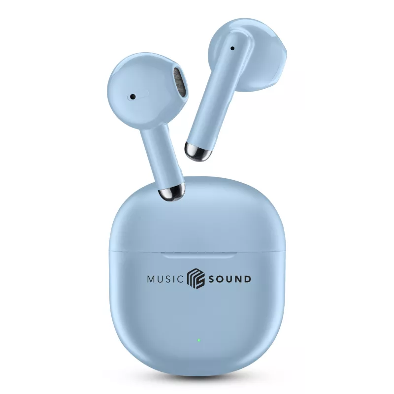 „Music Sound Breeze“ kapsulės stiliaus Bluetooth ausinės su spalvotu dėklu