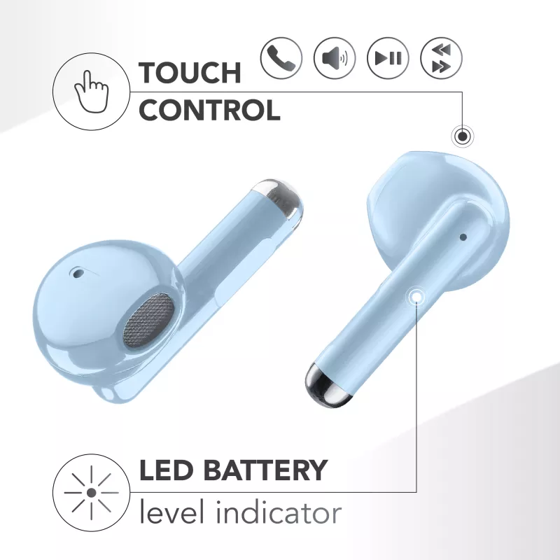 „Music Sound Breeze“ kapsulės stiliaus Bluetooth ausinės su spalvotu dėklu