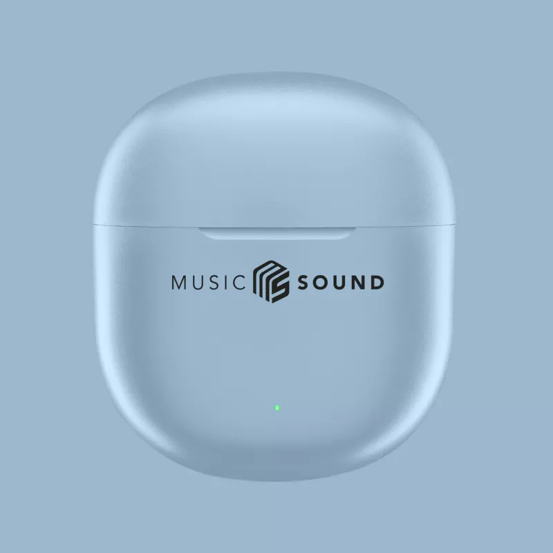 „Music Sound Breeze“ kapsulės stiliaus Bluetooth ausinės su spalvotu dėklu