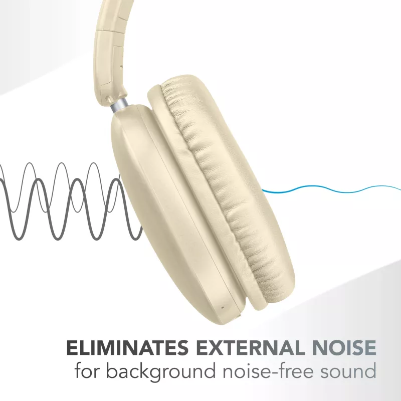 Music Sound MAXI3 MAXI3 belaidės ant ausų uždedamos ausinės su aktyviu triukšmo slopinimu: įtraukiantis ir blaškymosi netrikdomas klausymosi potyris, baterijos veikimo laikas iki 35 valandų. Šiuolaikiškas dizainas, komfortas, stilius ir galingas, revoliucinis garsas.