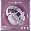 Music Sound MAXI3 MAXI3 belaidės ant ausies dedamos ausinės su aktyviu triukšmo slopinimu: įtraukiantis ir netrukdomas klausymasis, iki 35 valandų baterijos veikimo laiko. Šiuolaikiškas dizainas, komfortas, stilius ir galingas, revoliucinis garsas.