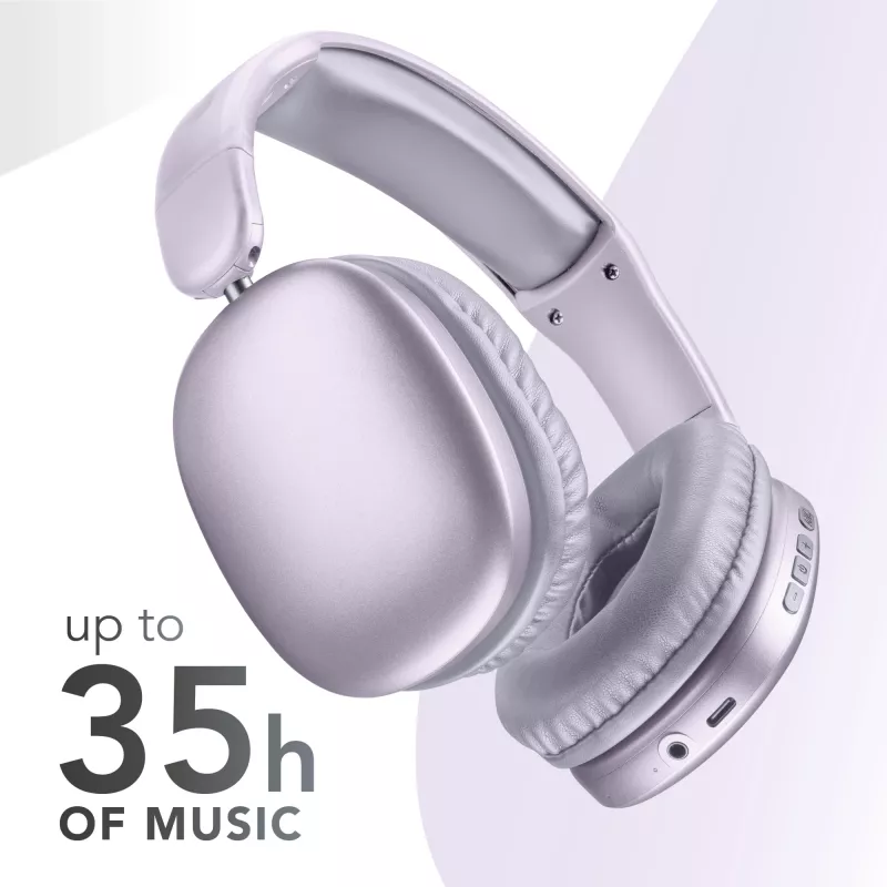 Music Sound MAXI3 MAXI3 belaidės ant ausies dedamos ausinės su aktyviu triukšmo slopinimu: įtraukiantis ir netrukdomas klausymasis, iki 35 valandų baterijos veikimo laiko. Šiuolaikiškas dizainas, komfortas, stilius ir galingas, revoliucinis garsas.