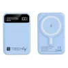 Techly I-CHARGE-10LCDBL išorinė baterija Ličio polimero (LiPo) 10000 mAh Belaidis įkrovimas Mėlyna