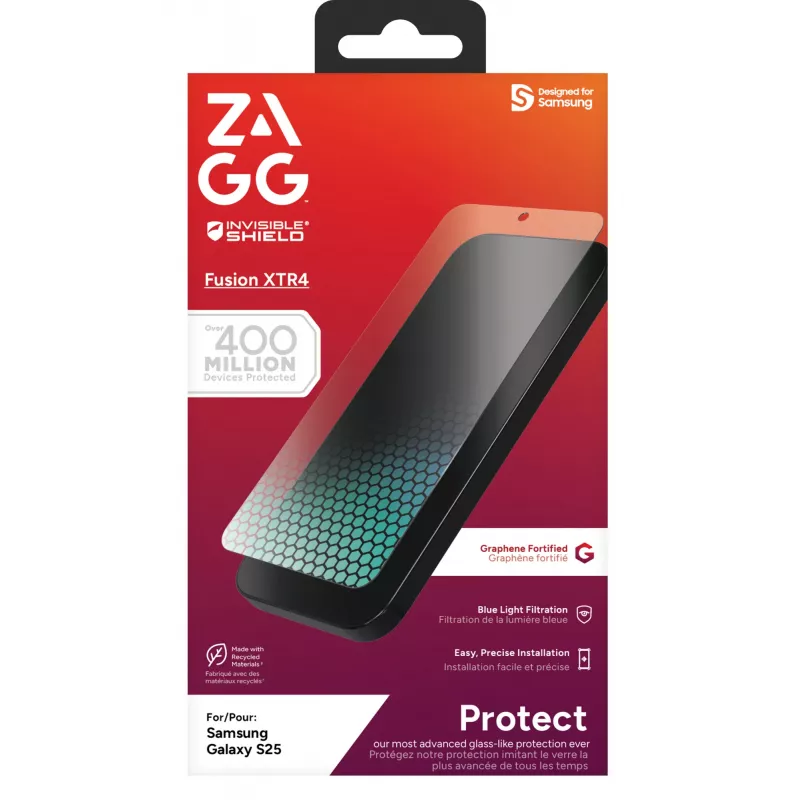 InvisibleShield Fusion XTR4 Samsung Galaxy S25 ekrano apsauga