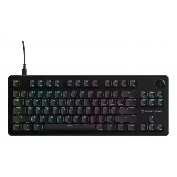 Turtle Beach Vulcan II TKL klaviatūra, skirta žaidimams, USB, QWERTY, vokiška, juoda
