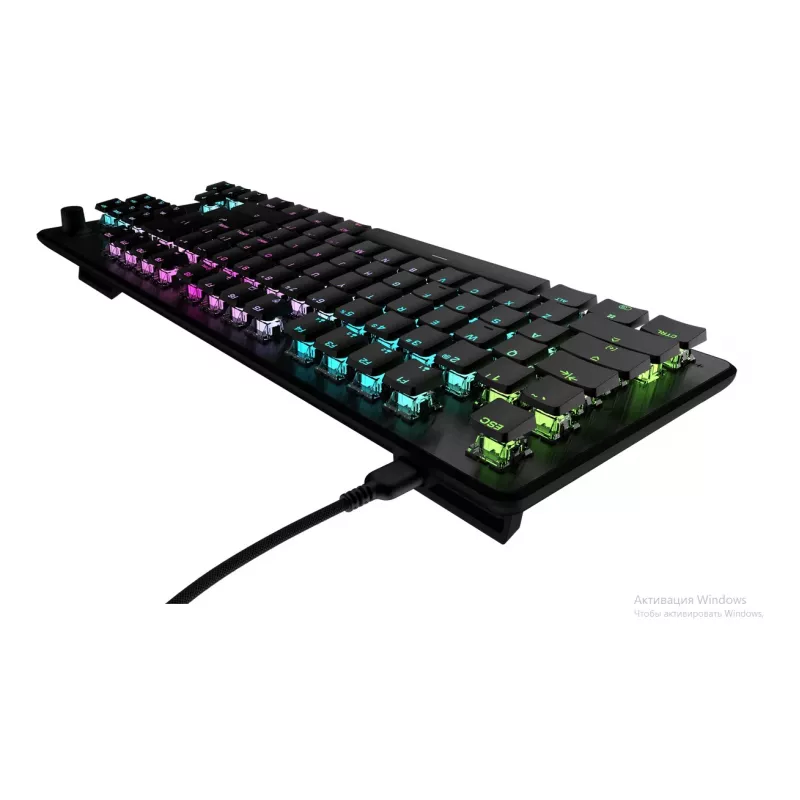 Turtle Beach Vulcan II TKL klaviatūra, skirta žaidimams, USB, QWERTY, vokiška, juoda