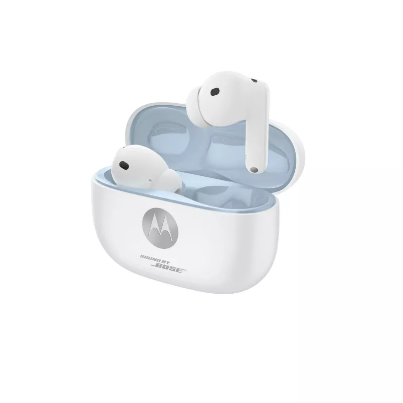 Motorola moto buds 2 plus belaidės ausinės į ausį Skambučiai / Muzika USB Type-C Baltos