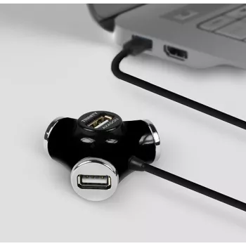 Axagon HUE-X3B sąsajos šakotuvas USB 2.0 480 Mbit/s juodas