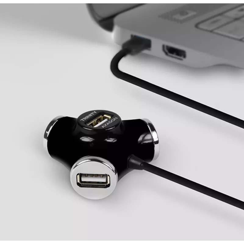 Axagon HUE-X3B sąsajos šakotuvas USB 2.0 480 Mbit/s juodas