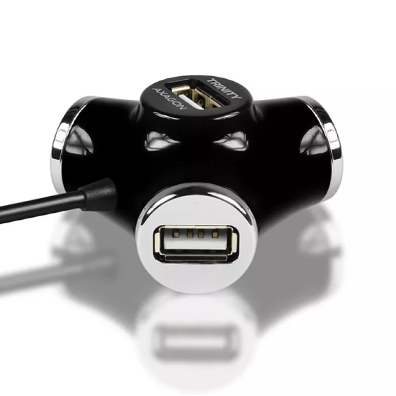 Axagon HUE-X3B sąsajos šakotuvas USB 2.0 480 Mbit/s juodas