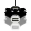 Axagon HUE-X3B sąsajos šakotuvas USB 2.0 480 Mbit/s juodas
