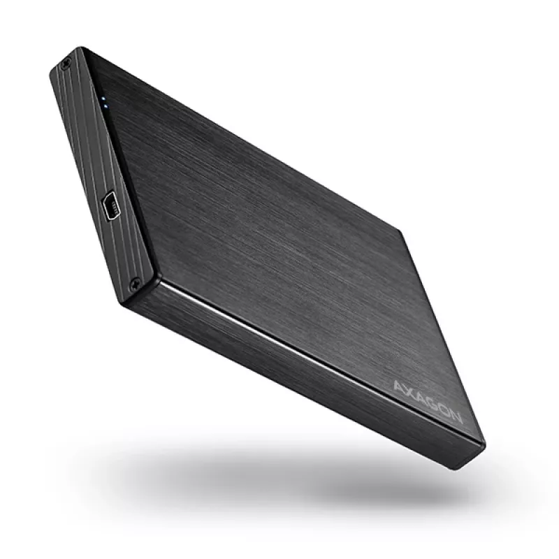 Axagon EE25-XA saugojimo diskų dėklas HDD/SSD dėklas Juoda 2,5 colio