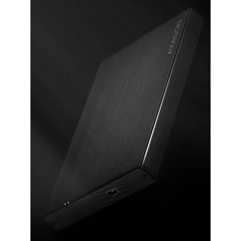 Axagon EE25-XA saugojimo diskų dėklas HDD/SSD dėklas Juoda 2,5 colio