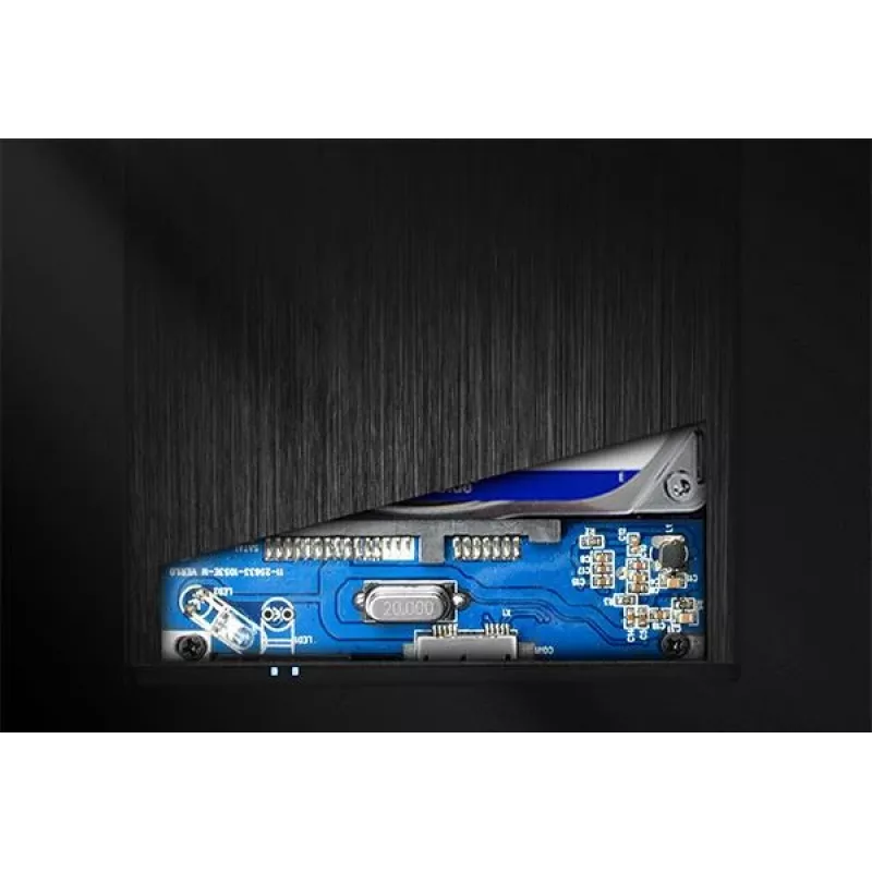Axagon EE25-XA saugojimo diskų dėklas HDD/SSD dėklas Juoda 2,5 colio