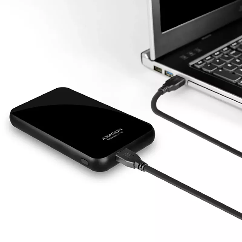 Axagon EE25-S6B atminties diskų dėklas HDD/SSD dėklas juodas 2,5 colio