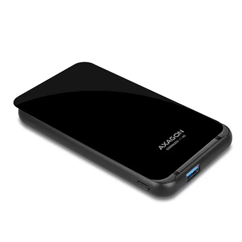 Axagon EE25-S6B atminties diskų dėklas HDD/SSD dėklas juodas 2,5 colio