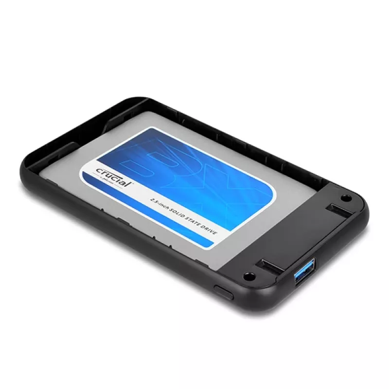 Axagon EE25-S6B atminties diskų dėklas HDD/SSD dėklas juodas 2,5 colio