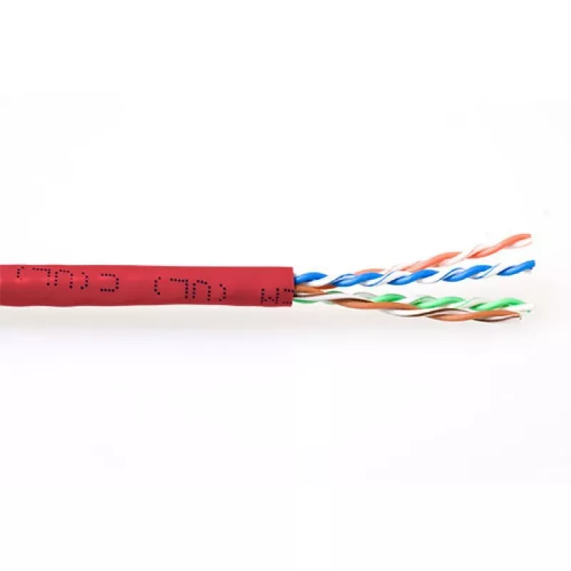 ACT CAT6 U/UTP vytos vytos jungties kabelis raudonas 305 m, 305 m, Cat6, Raudona