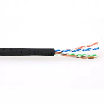 ACT CAT6 U/UTP vytos poros kabelis juodas 305 m, 305 m, Cat6, Juoda