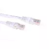 ACT baltas 0,5 metro U/UTP CAT6A komutacinis kabelis su RJ45 jungtimis
