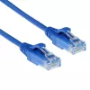 ACT mėlynas 5 metrų LSZH U/UTP CAT6 duomenų centro plonas komutacinis kabelis be užsikabinimų su RJ45 jungtimis
