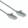 ACT pilkas 0,15 metro LSZH U/UTP CAT6 duomenų centro plonas pataisymo kabelis be užkliuvimo su RJ45 jungtimis