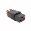 ACT C19 IEC Lock+ perjungiama juoda, PA190100BK, C19, tiesi, moteriška, 250 V, 16 A, juoda, raudona