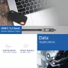 ACT USB-C 3.2 Gen2 aktyvus optinis kabelis (AOC), jutikliniams ekranams, vaizdui, duomenims, maitinimui, 7,5 m