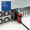 ACT maitinimo laidas C14 IEC Lock+ Dual Locking - C15 IEC Lock+ baltas 2 m, PC3875