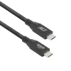 ACT USB 3.0 10Gbps 60W USB Type-C laidas, 1 metras, 1 m, USB C, USB C, USB 3.2 Gen 2 (3.1 Gen 2), 10 Gbit/s, juodas