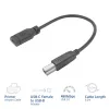 ACT USB-C patelė į USB-B 2.0 spausdintuvo adapterio kabelis 0,2 m
