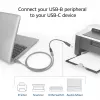 ACT USB-C patelė į USB-B 2.0 spausdintuvo adapterio kabelis 0,2 m