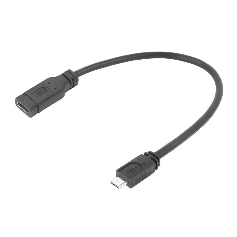 ACT USB Type-C lizdas į USB micro B 2.0 kištuką adapterio laidas 0,2 m