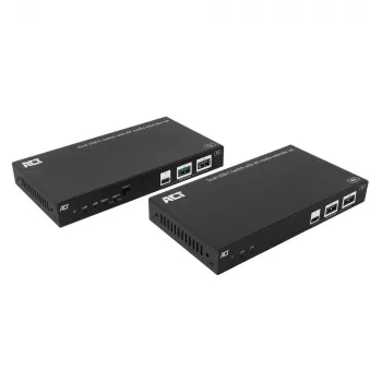 ACT AV medijos plėtiklio rinkinys su dvigubu USB-C jungikliu, CAT6A, 100 metrų