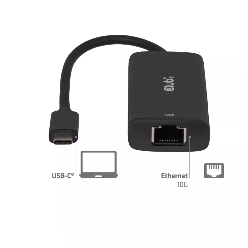 CLUB3D CAC-2531 nešiojamojo kompiuterio dokas / prievadų daugiklis Laidinis USB 3.2 Gen 1 (3.1 Gen 1) Type-C Juoda