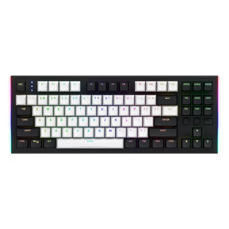 HATOR Gravity TKL klaviatūra Žaidimų USB QWERTY JAV anglų Juoda