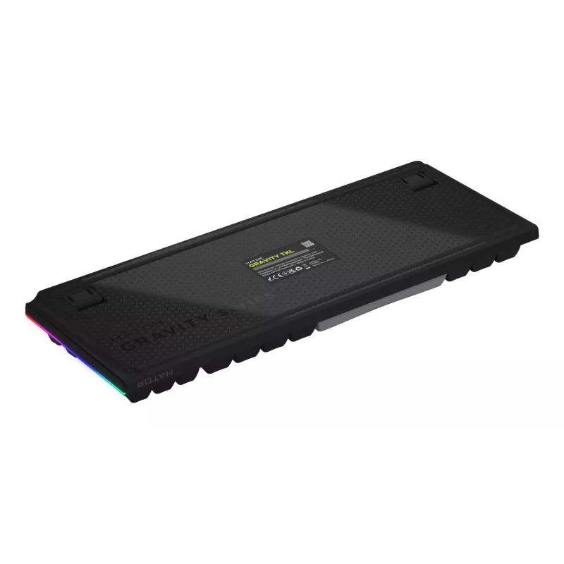 HATOR Gravity TKL klaviatūra Žaidimų USB QWERTY JAV anglų Juoda