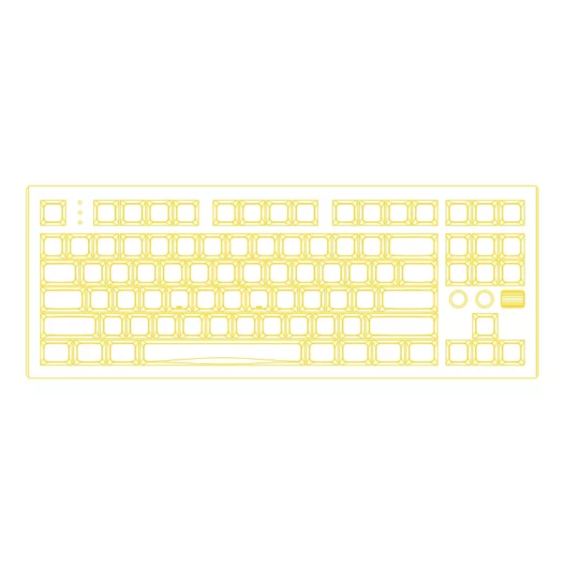 HATOR Gravity TKL klaviatūra Žaidimų USB QWERTY JAV anglų Juoda