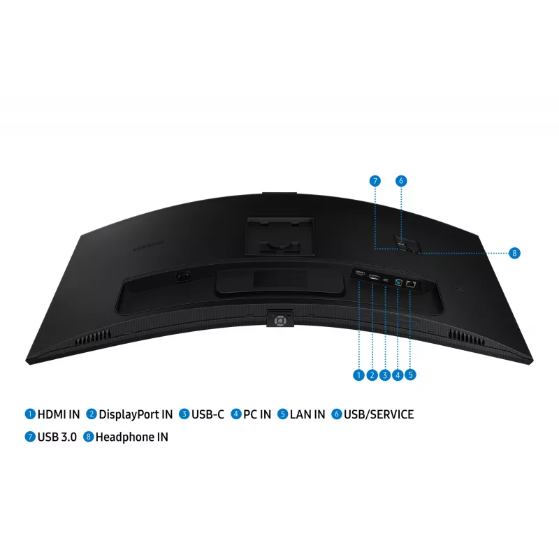 Samsung S65VC kompiuterio monitorius 86,4 cm (34 col.) 3440 x 1440 pikselių UltraWide Quad HD LCD juodas