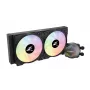 Zalman ALPHA24 Juoda CPU skysčio aušintuvas 280mm radiatorius 2 x 140 mm ventiliatorius ARGB siurblys Dual Procesoriaus aušintuvas „viskas viename“ 12 cm