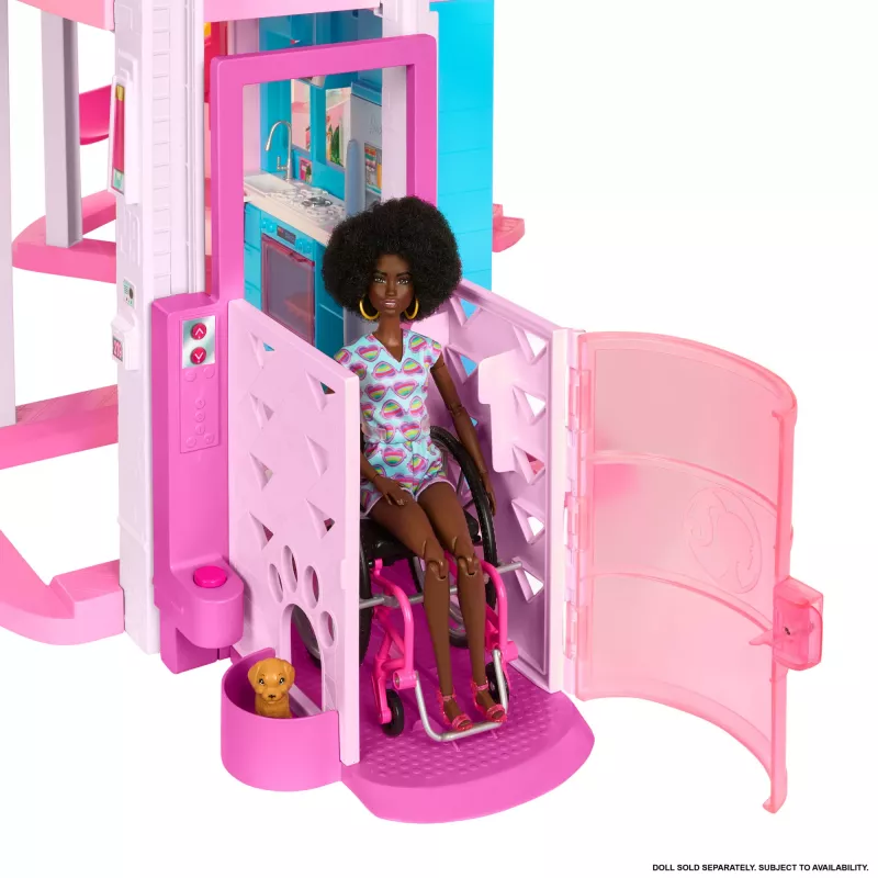 Barbie Dreamhouse lėlių namas su baseinu ir čiuožykla - 75+ dalys (HMX10)