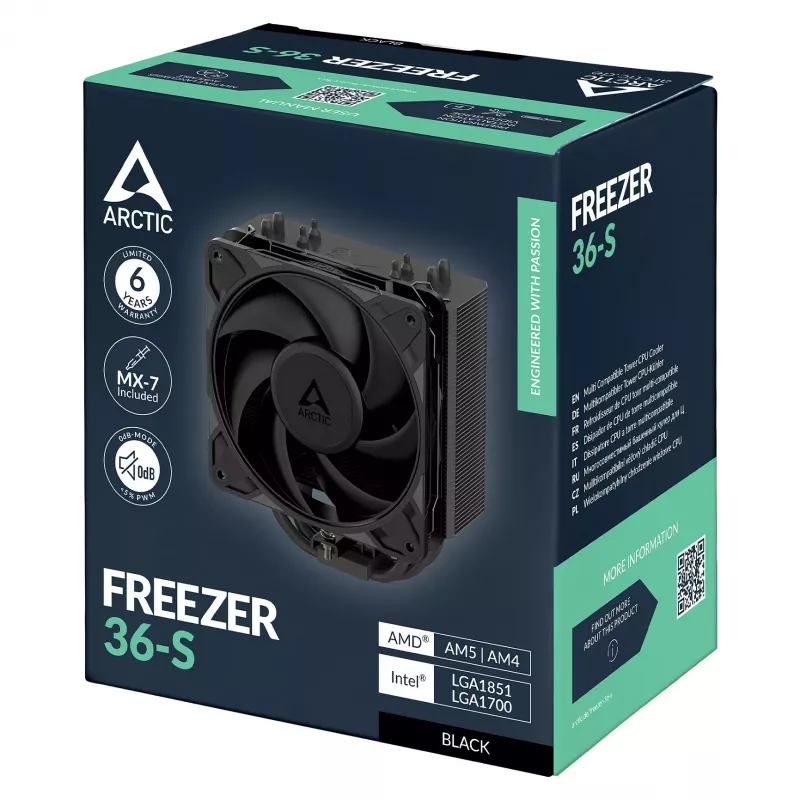 ARCTIC Freezer 36-S procesoriaus aušintuvas - Juoda