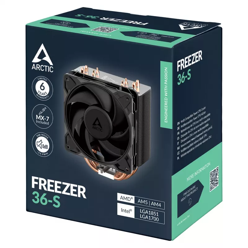 ARCTIC Freezer 36-S procesoriaus aušintuvas - Juoda