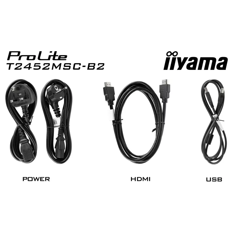 iiyama ProLite T2452MSC-B2 23.8 inch FHD jutiklinis monitorius