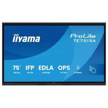iiyama ProLite TE7515A-B2AG 75 inch 4K interaktyvus jutiklinis ekranas