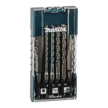 Makita E-15746 SDS-Plus grąžtų ir kaltų rinkinys, 6 dalių