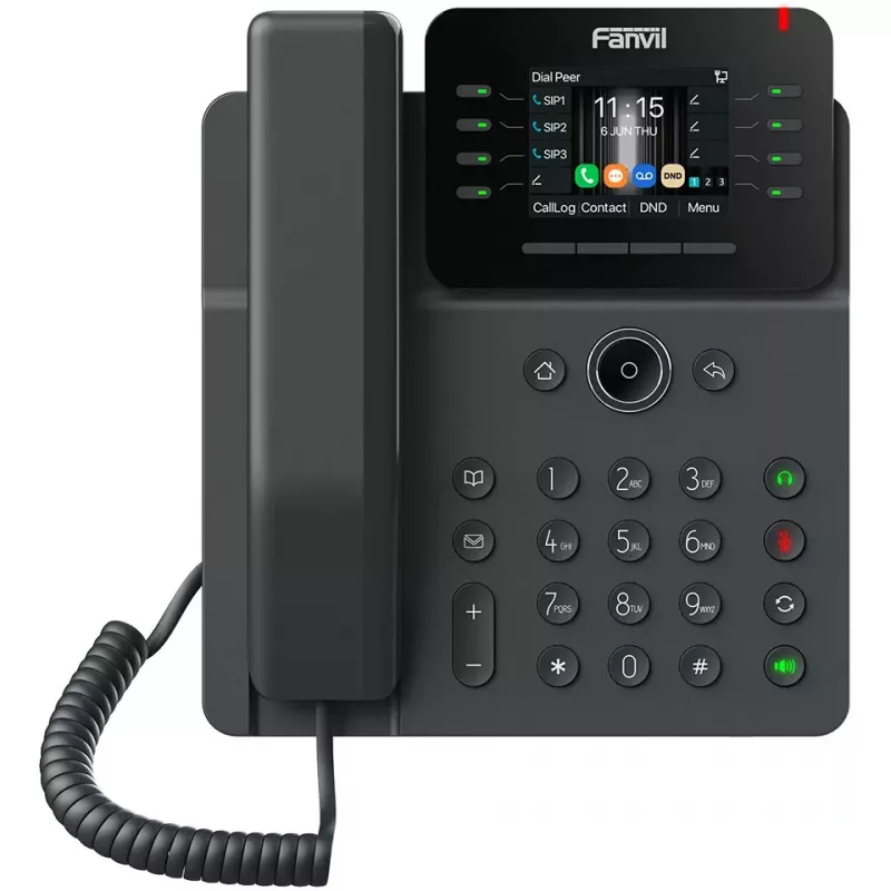 Fanvil V62G Gigabit SIP IP stalinis telefonas (12 linijų, spalvotas ekranas)