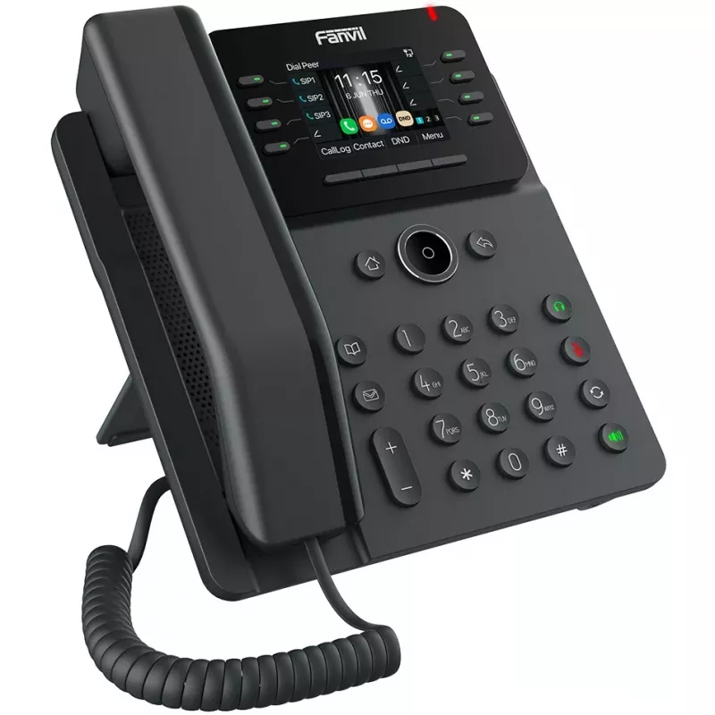 Fanvil V62G Gigabit SIP IP stalinis telefonas (12 linijų, spalvotas ekranas)